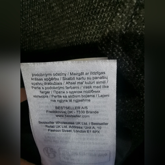 ONLY & SONS Charcoal Mens Jacket Size L - Picture 8 of 10